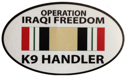 Iraq K-9 / K9 Handler - Operation Iraqi Freedom Sticker